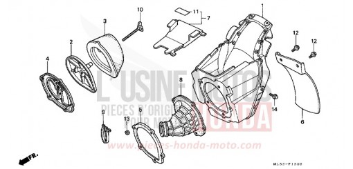 LUFTFILTER (CR500RL) CR500RL de 1990